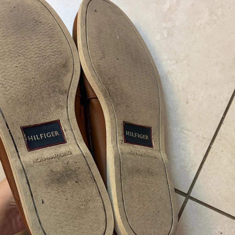 Tommy Hilfiger Tan Boat Shoes